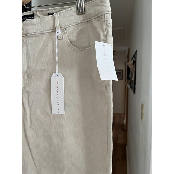 NWT Sanctuary Denim Womens Connector Kick Crop Pants In Moonstone Size 34 Standa - Picture 3 of 9